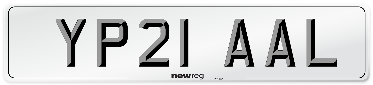 YP21 AAL Number Plate from New Reg